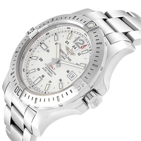 breitling colt white dial|breitling colt.